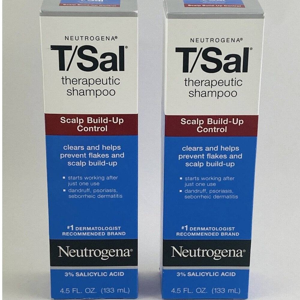 2 Neutrogena T/Sal Therapeutic Shampoo| 4.5 fl oz Each | Clear Dandruff - Picture 2 of 9